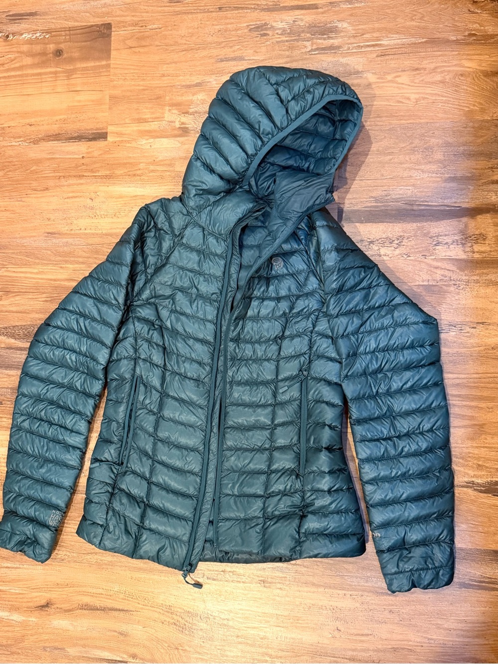 Mountain Hardwear Women's Hooded Packable Puffer Jacket - Teal Green